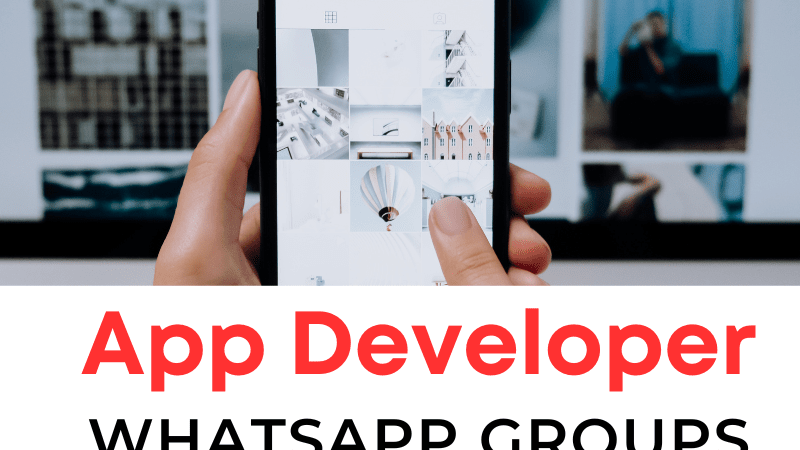 app developer whatsapp group