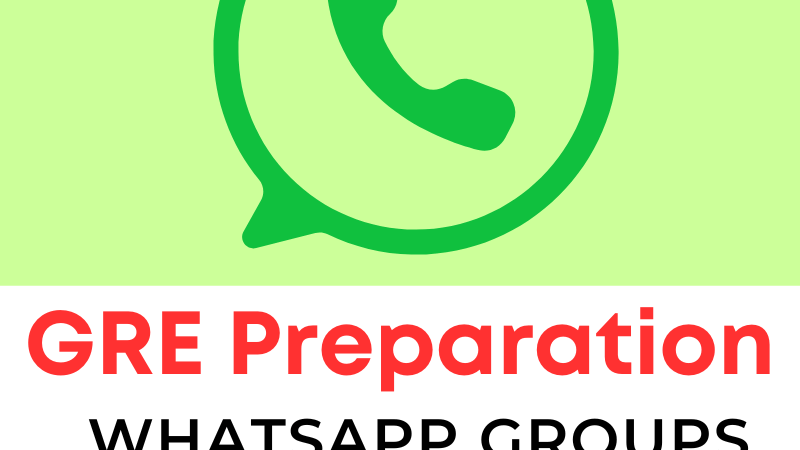 gre preparation whatsapp group