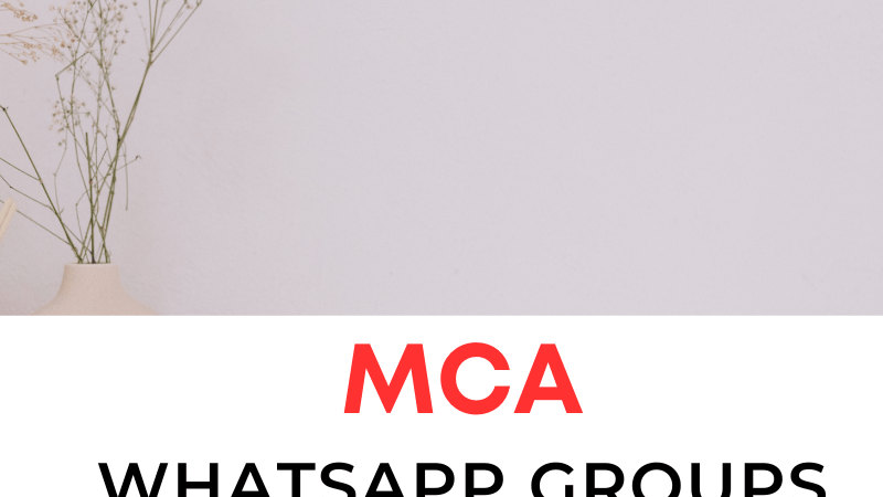 mca whatsapp group